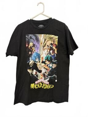 My Hero Academia Black Graphic T-Shirt Size Large